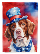 Load image into Gallery viewer, Brittany Spaniel Patriotic American House Flag