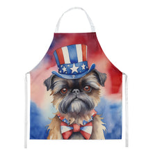 Load image into Gallery viewer, Brussels Griffon Patriotic American Apron – Artist-Designed Kitchen, BBQ &amp; Craft Apron