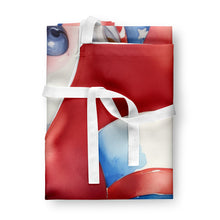 Load image into Gallery viewer, Bull Terrier Patriotic American Apron – Artist-Designed Kitchen, BBQ &amp; Craft Apron