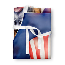 Load image into Gallery viewer, Bullmastiff Patriotic American Apron – Artist-Designed Kitchen, BBQ &amp; Craft Apron