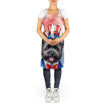 Load image into Gallery viewer, Cairn Terrier Patriotic American Apron – Artist-Designed Kitchen, BBQ &amp; Craft Apron