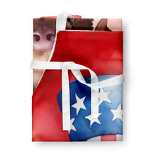 Load image into Gallery viewer, Chesapeake Bay Retriever Patriotic American Apron – Artist-Designed Kitchen, BBQ &amp; Craft Apron