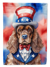 Load image into Gallery viewer, Cocker Spaniel Patriotic American House Flag