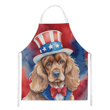 Load image into Gallery viewer, Cocker Spaniel Patriotic American Apron – Artist-Designed Kitchen, BBQ &amp; Craft Apron