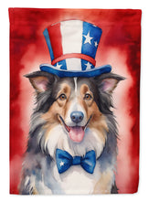 Load image into Gallery viewer, Collie Patriotic American House Flag