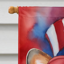Load image into Gallery viewer, Corgi Patriotic American House Flag