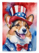Load image into Gallery viewer, Corgi Patriotic American House Flag