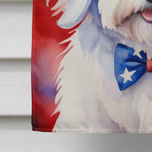 Load image into Gallery viewer, Coton de Tulear Patriotic American House Flag