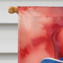 Load image into Gallery viewer, Dachshund Patriotic American House Flag