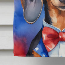 Load image into Gallery viewer, Dachshund Patriotic American House Flag