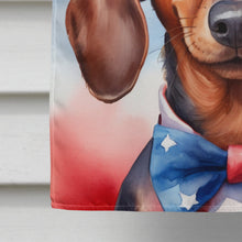 Load image into Gallery viewer, Dachshund Patriotic American House Flag