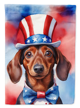 Load image into Gallery viewer, Dachshund Patriotic American House Flag