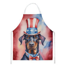 Load image into Gallery viewer, Doberman Pinscher Patriotic American Apron – Artist-Designed Kitchen, BBQ &amp; Craft Apron