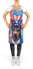 Load image into Gallery viewer, Doberman Pinscher Patriotic American Apron – Artist-Designed Kitchen, BBQ &amp; Craft Apron