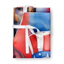 Load image into Gallery viewer, Doberman Pinscher Patriotic American Apron – Artist-Designed Kitchen, BBQ &amp; Craft Apron