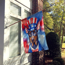 Load image into Gallery viewer, Doberman Pinscher Patriotic American House Flag