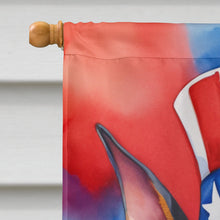 Load image into Gallery viewer, Doberman Pinscher Patriotic American House Flag