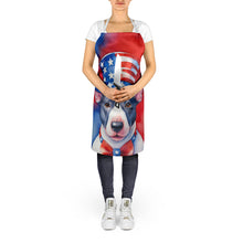 Load image into Gallery viewer, English Bull Terrier Patriotic American Apron – Artist-Designed Kitchen, BBQ &amp; Craft Apron