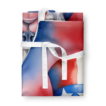Load image into Gallery viewer, English Bulldog Patriotic American Apron – Artist-Designed Kitchen, BBQ &amp; Craft Apron