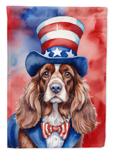 Load image into Gallery viewer, English Cocker Spaniel Patriotic American House Flag