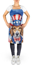 Load image into Gallery viewer, English Foxhound Patriotic American Apron – Artist-Designed Kitchen, BBQ &amp; Craft Apron