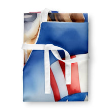 Load image into Gallery viewer, English Foxhound Patriotic American Apron – Artist-Designed Kitchen, BBQ &amp; Craft Apron