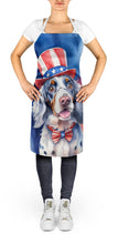 Load image into Gallery viewer, English Setter Patriotic American Apron – Artist-Designed Kitchen, BBQ &amp; Craft Apron