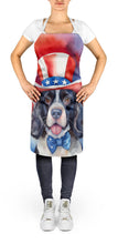 Load image into Gallery viewer, English Springer Spaniel Patriotic American Apron – Artist-Designed Kitchen, BBQ &amp; Craft Apron