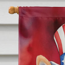 Load image into Gallery viewer, Finnish Spitz Patriotic American House Flag