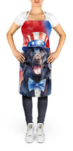Load image into Gallery viewer, Flat-Coated Retriever Patriotic American Apron – Artist-Designed Kitchen, BBQ &amp; Craft Apron