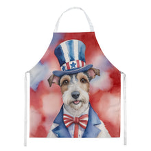 Load image into Gallery viewer, Fox Terrier Patriotic American Apron – Artist-Designed Kitchen, BBQ &amp; Craft Apron