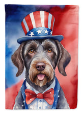 Load image into Gallery viewer, German Wirehaired Pointer Patriotic American House Flag