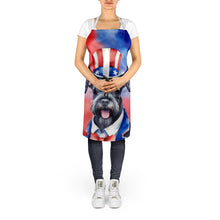 Load image into Gallery viewer, Giant Schnauzer Patriotic American Apron – Artist-Designed Kitchen, BBQ &amp; Craft Apron