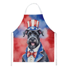 Load image into Gallery viewer, Giant Schnauzer Patriotic American Apron – Artist-Designed Kitchen, BBQ &amp; Craft Apron