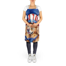 Load image into Gallery viewer, Golden Retriever Patriotic American Apron – Artist-Designed Kitchen, BBQ &amp; Craft Apron