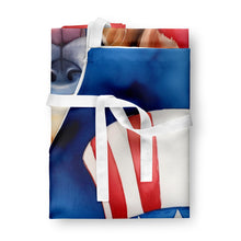 Load image into Gallery viewer, Golden Retriever Patriotic American Apron – Artist-Designed Kitchen, BBQ &amp; Craft Apron