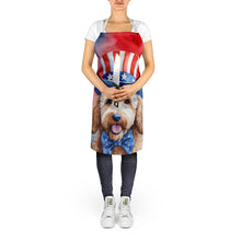 Load image into Gallery viewer, Goldendoodle Patriotic American Apron – Artist-Designed Kitchen, BBQ &amp; Craft Apron