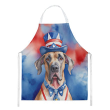 Load image into Gallery viewer, Great Dane Patriotic American Apron – Artist-Designed Kitchen, BBQ &amp; Craft Apron
