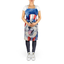Load image into Gallery viewer, Great Pyrenees Patriotic American Apron – Artist-Designed Kitchen, BBQ &amp; Craft Apron