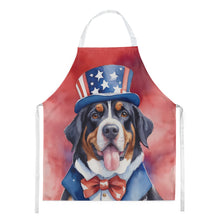 Load image into Gallery viewer, Greater Swiss Mountain Dog Patriotic American Apron – Artist-Designed Kitchen, BBQ &amp; Craft Apron