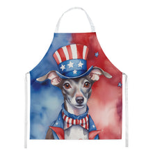 Load image into Gallery viewer, Italian Greyhound Patriotic American Apron – Artist-Designed Kitchen, BBQ &amp; Craft Apron
