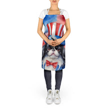 Load image into Gallery viewer, Japanese Chin Patriotic American Apron – Artist-Designed Kitchen, BBQ &amp; Craft Apron