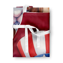 Load image into Gallery viewer, Japanese Chin Patriotic American Apron – Artist-Designed Kitchen, BBQ &amp; Craft Apron