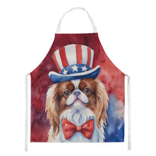 Load image into Gallery viewer, Japanese Chin Patriotic American Apron – Artist-Designed Kitchen, BBQ &amp; Craft Apron