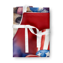 Load image into Gallery viewer, Komondor Patriotic American Apron – Artist-Designed Kitchen, BBQ &amp; Craft Apron