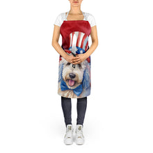 Load image into Gallery viewer, Komondor Patriotic American Apron – Artist-Designed Kitchen, BBQ &amp; Craft Apron