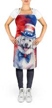 Load image into Gallery viewer, Kuvasz Patriotic American Apron – Artist-Designed Kitchen, BBQ &amp; Craft Apron