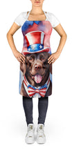 Load image into Gallery viewer, Labrador Retriever Patriotic American Apron – Artist-Designed Kitchen, BBQ &amp; Craft Apron