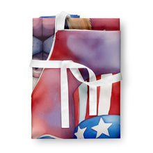 Load image into Gallery viewer, Labrador Retriever Patriotic American Apron – Artist-Designed Kitchen, BBQ &amp; Craft Apron