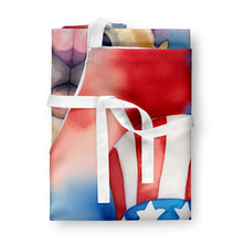 Load image into Gallery viewer, Labrador Retriever Patriotic American Apron – Artist-Designed Kitchen, BBQ &amp; Craft Apron